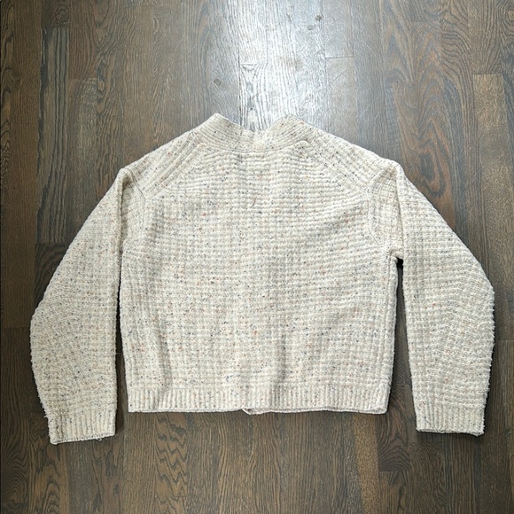 Women's Cream Cardigan Sweater - Picture 4 of 4